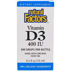 Natural Factors 儿童用维生素D3滴剂 15ml