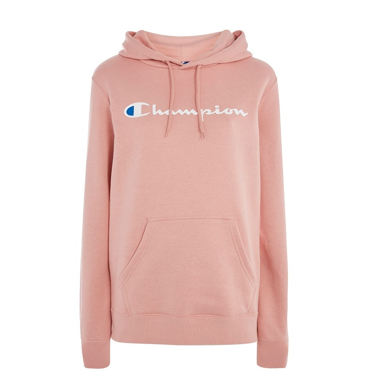 Champion 冠军 Logo Hoodie 女士豆沙色连帽卫衣
