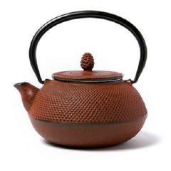 包邮！【松屋百货】OIGEN 及源铸造 南部铁器茶壶 0.6L 橙褐色