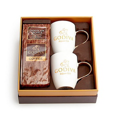 【5折】Godiva 歌帝梵：松露巧克力咖啡、马克杯套装组 红丝带