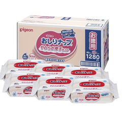 【日本亚马逊】贝亲 湿巾纸 80片装*16包 (1280片装)