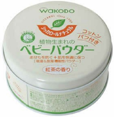 黑五免邮！！【日本亚马逊】Wakodo 和光堂 天然绿茶爽身粉 120g