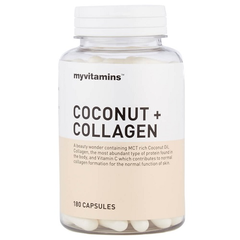 Myvitamins：椰子油+胶原蛋白 抗氧化美丽配方 60粒