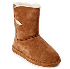 BEARPAW Hickory Victorian Real Fur Short Boot 女款雪地靴