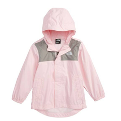 仅3T有货~The North Face Tailout Hooded Rain Jacket 童款粉色防水夹克