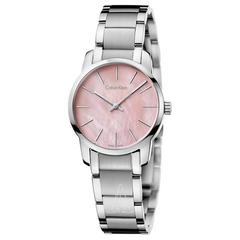 【双12】Calvin Klein 凯文克莱 City 系列 K2G2314E 女士粉色珍珠贝母表盘手表