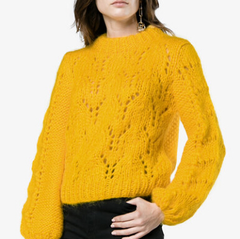 Ganni Yellow Julliard Knitted Jumper 黄色针织毛衣