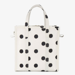 宋茜同款 Balenciaga Polka Dot Leather Bazar Shopper Tote Bag S 波点* Bazar S号购物袋