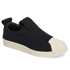 adidas Superstar Slip-On Sneaker 女款中性款一脚蹬运动鞋 黑白两色可选