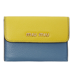Miu Miu Tricolor Foldover Wallet 拼色*折叠小钱包
