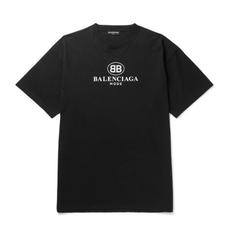 【码全】Balenciaga 巴黎世家 Printed Cotton-Jersey 男士T恤