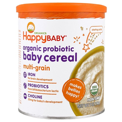 【额外9折】Happy Baby 禧贝 有机益生菌婴儿米粉 多种谷物 198g