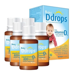 【单瓶到手88元】Ddrops 婴儿维生素D3滴剂 400IU 90滴/瓶