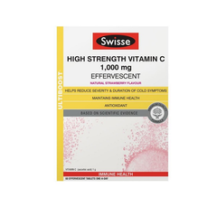 【史低价】Swisse 高强度维生素C泡腾片 1000mg 60片