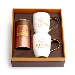 【5折】Godiva 歌帝梵 牛奶巧克力热可可&马克杯礼盒 金丝带