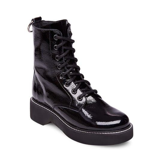 白菜价 只剩37码一双 Steve Madden Ryder 漆皮短靴