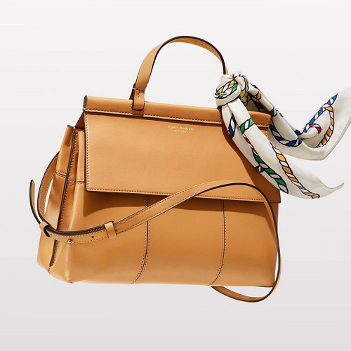 2017新款！Tory Burch 全新手袋 T Satchel系列 多色 $495（约3551元）