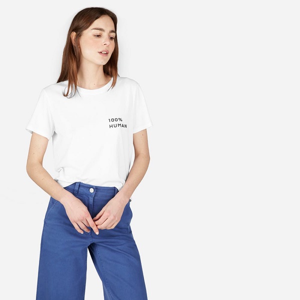 Everlane 100%human 时髦口号T恤 （约159元）