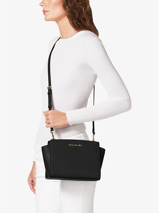 超好价！MICHAEL KORS  中号 Selma 黑色耳朵包 $111（约804元）