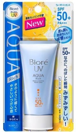 花王碧柔 AQUA清爽水感*霜SPF50+ 916日元（约56元）