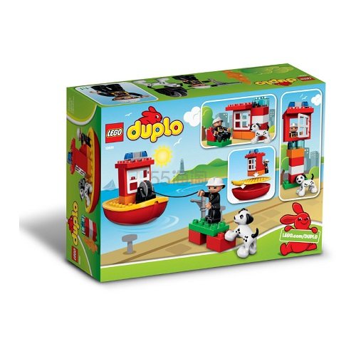 Lego 乐高得宝系列积木玩具大颗粒消防船 109