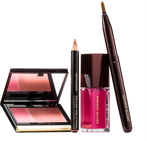 价值0！KEVYN AUCOIN 三色渐变腮红、唇釉套装 （约471元）
