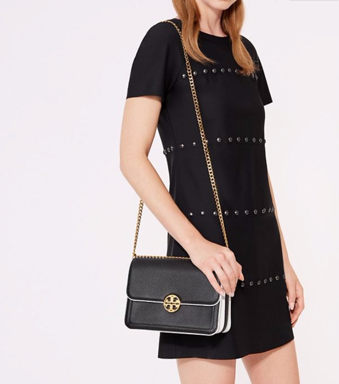 【限时*】Tory Burch 汤丽柏琦 名媛风粉色链条包 $229（约1659元）