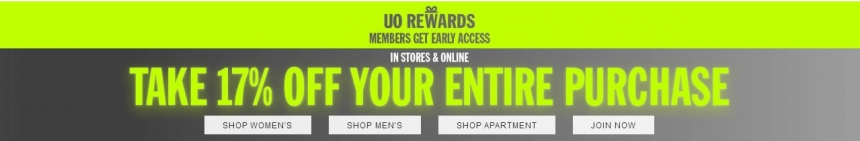 罕见折扣！Urban Outfitters US 官网：精选男女服饰鞋包、家居用品 低至8.3折