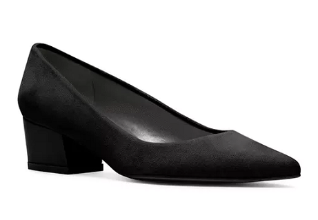 Stuart Weitzman Largo 黑色纳帕皮粗跟单鞋 $182.5（约1322元）