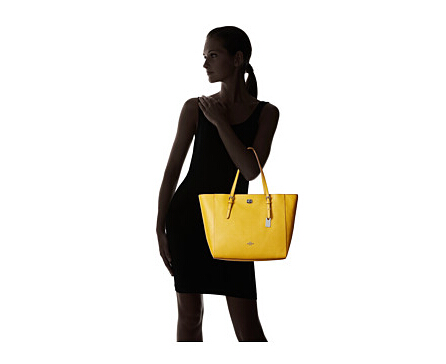 新低价！COACH Crossgrain Updated Turnlock Tote 黄色*手袋 $124.99（约905元）