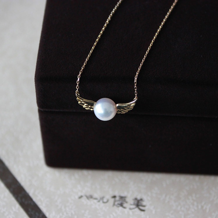 【免运费】Akoya 海水珍珠 wing pearl 18K 天使羽翼项链 17400日元（约1044元）