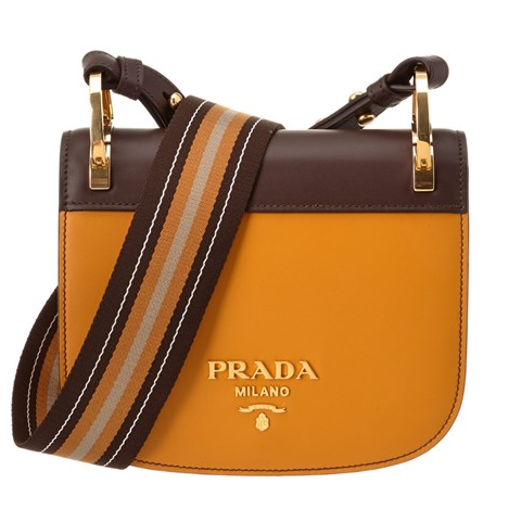 Prada 普拉达 Pionniere 拼色小牛皮马鞍包 $1400.99（约9955元）