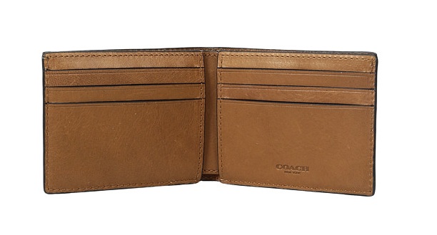 【再降$10】COACH 蔻驰 Rip and Repair Slim Billfold 男士短钱夹 $59.99（约435元）