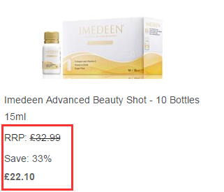  Imedeen 伊美婷 胶原蛋白口服液 10*15ml £22.10（约193元）