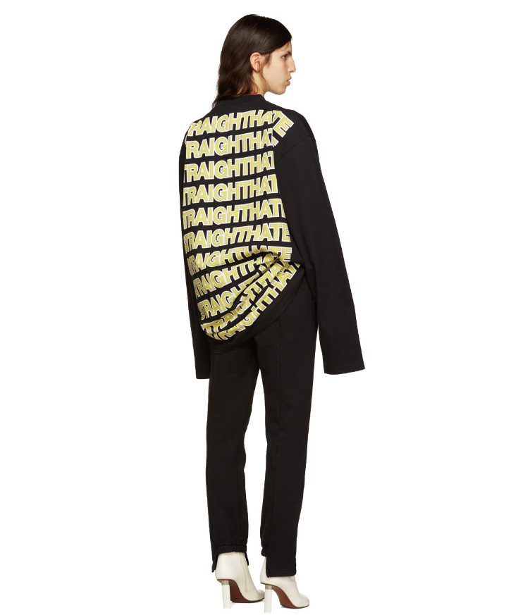 【Ssense 独家款】Vetements “Straight Hate” 独家款卫衣 5（约6889元）