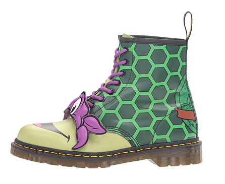 4.7折！Dr. Martens  “忍者神龟”主题系列 DONNIE款 中性马丁靴  $70（约507元）