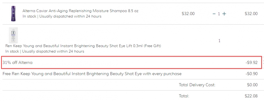 SkinCareRx：Alterna 爱特纳 精选*洗发护发 6.9折！