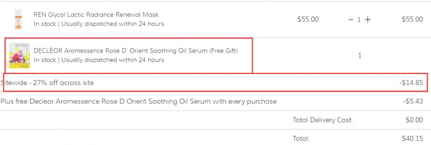 SkinCareRx：REN 精选有机护肤 7.3折！