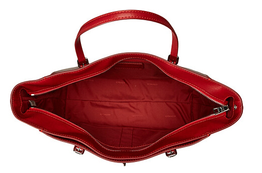 4.4折！COACH Crossgrain Turnlock Tote 中国红*手袋 $129.99（约942元）