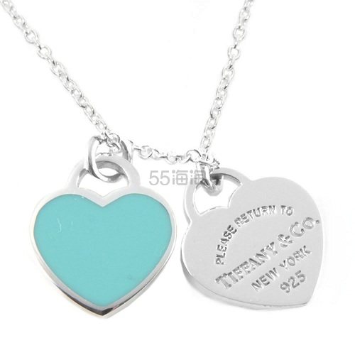 限时高返12%！Tiffany & Co. 蒂芙尼 Return to Tiffany系列 Double Heart Tag 吊坠项链 到手价1142元