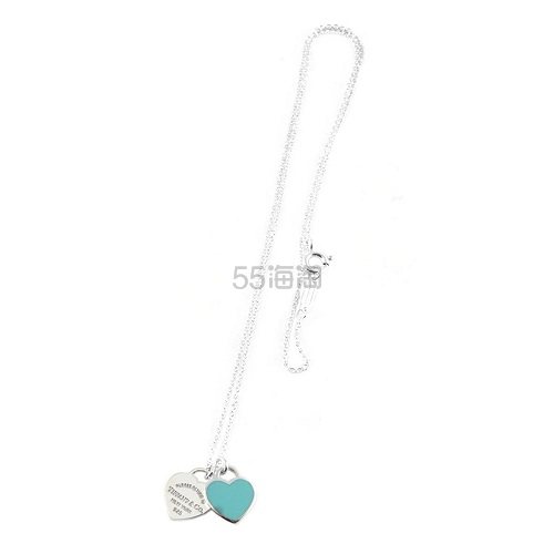 限时高返12%！Tiffany & Co. 蒂芙尼 Return to Tiffany系列 Double Heart Tag 吊坠项链 到手价1142元