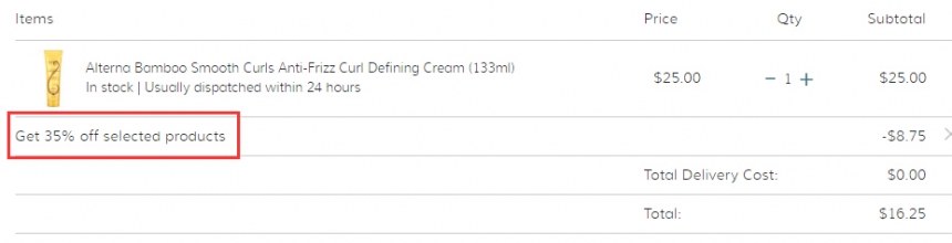 SkinCareRx：Alterna 爱特纳 精选*子酱、竹子等洗护 6.5折！