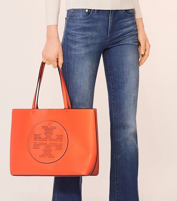 【通勤包首选！】Tory Burch 汤丽柏琦 PERFORATED 经典 LOGO 托特包 $279（约2021元）