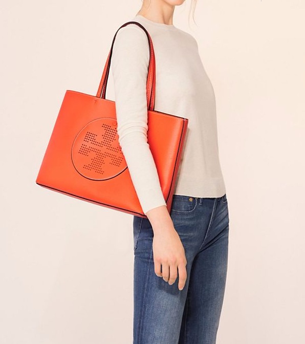 【通勤包首选！】Tory Burch 汤丽柏琦 PERFORATED 经典 LOGO 托特包 $279（约2021元）