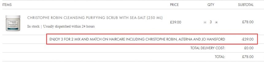 Beauty Expert：Christophe Robin 精选海盐洗发膏等洗护产品 买3付2！
