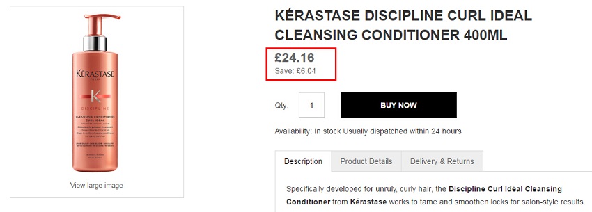 Kerastase 卡诗 黛丝逸柔护发素 40ml ￡24.16（约208元）