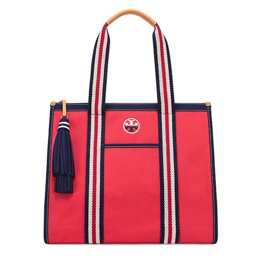 【5折！】Tory Burch  汤丽柏琦 精致帆布托特包 $125（约905元）