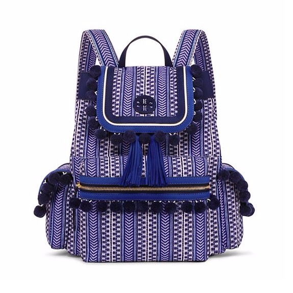 【超美配色！】Tory Burch 汤丽柏琦 SCOUT POM-POM 流苏双肩包 $276.5（约2003元）