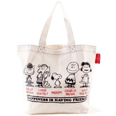 限量版！boofoowoo 宝福沃 B4刺绣手提花生包 Peanuts characters 运费半价 到手价2929日元（约187元）