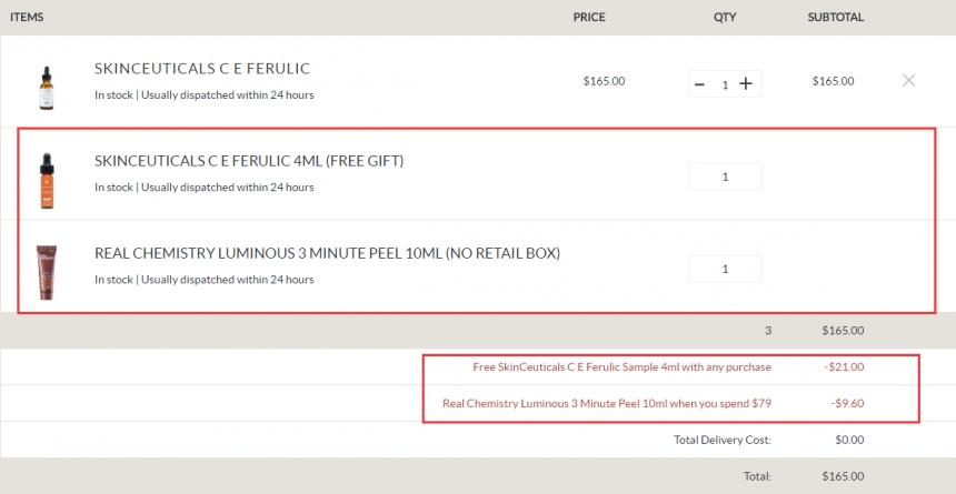 SkinStore：SkinCeuticals 杜克 PCF精华液等 送价值CEF精华中样！